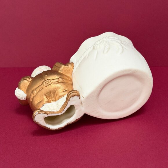 Vintage Santa Clause Planter/Candy Dish/Candle Holder: Christmas Decor - Picture 5 of 7